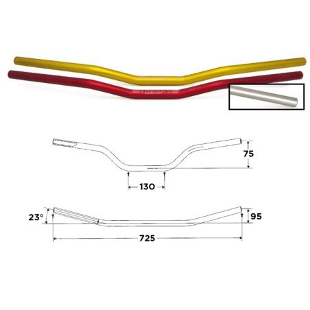 S5022010016 Manubri WRP Alu-Street Basso UNIVERSALE 0 0 0 RICAMBI - SPARE PARTS