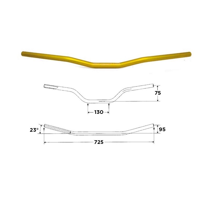 S5022010017 Manubri WRP Alu-Street Basso UNIVERSALE 0 0 0 RICAMBI - SPARE PARTS