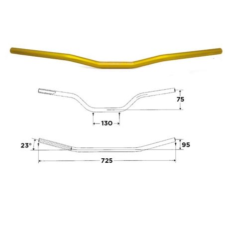 S5022010017 Manubri WRP Alu-Street Basso UNIVERSALE 0 0 0 RICAMBI - SPARE PARTS