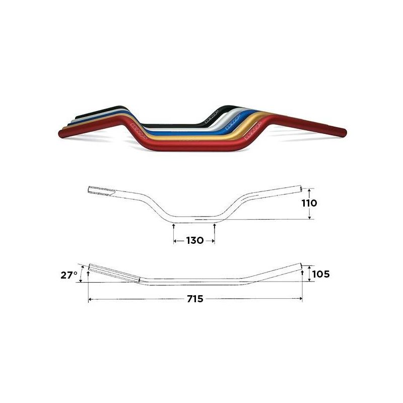 S5022011002 Manubri WRP Alu-Street Medio UNIVERSALE 0 0 0 RICAMBI - SPARE PARTS