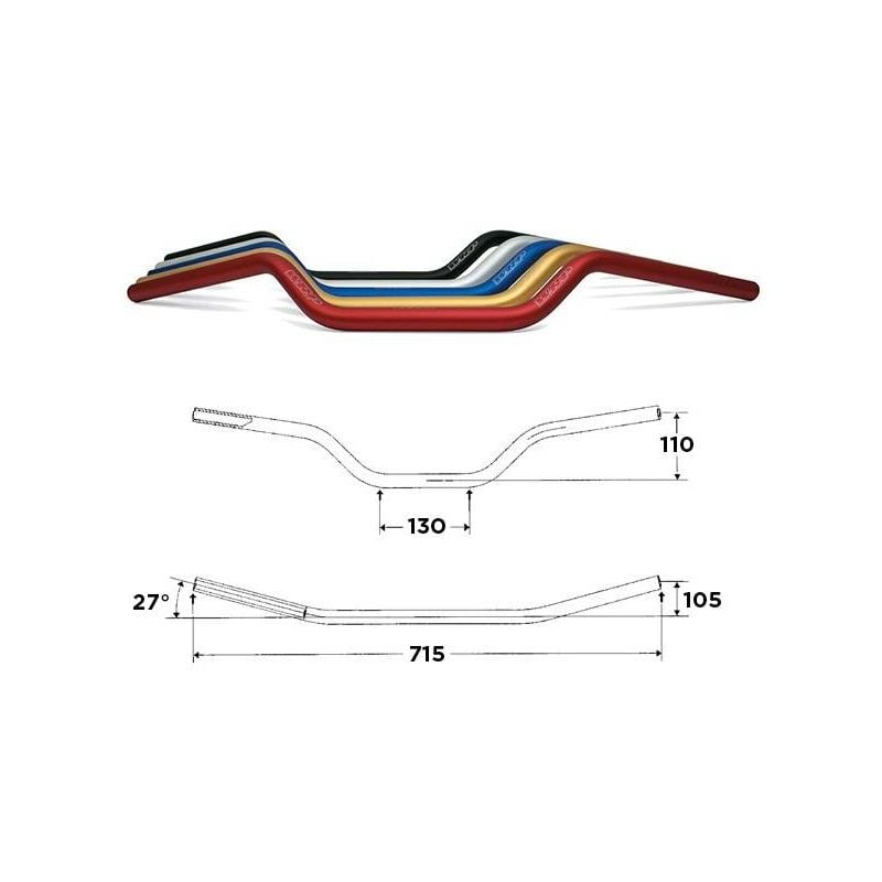 S5022011002 Manubri WRP Alu-Street Medio UNIVERSALE 0 0 0 RICAMBI - SPARE PARTS