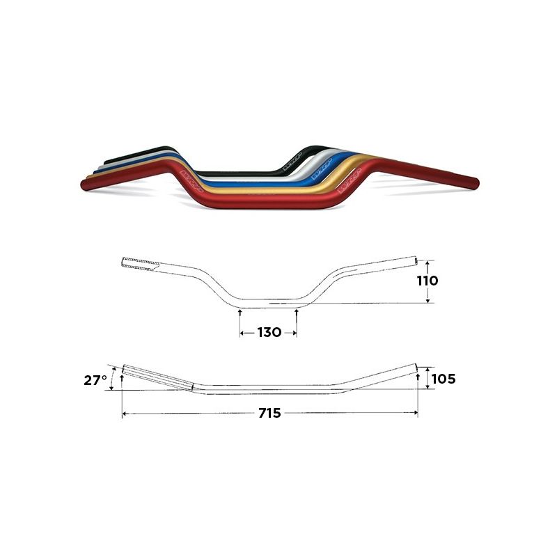 S5022011003 Manubri WRP Alu-Street Medio UNIVERSALE 0 0 0 RICAMBI - SPARE PARTS