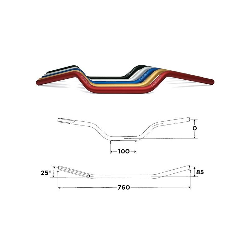 S5022012016 Manubri WRP Alu-Street Monster UNIVERSALE 0 0 0 RICAMBI - SPARE PARTS