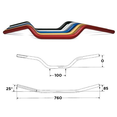 S5022012016 Manubri WRP Alu-Street Monster UNIVERSALE 0 0 0 RICAMBI - SPARE PARTS