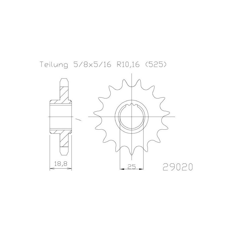S546160117 Pignone 520 APRILIA RSV 1000 1000 1998 2003 RICAMBI - SPARE PARTS