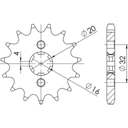 S542121114 Pignone 428 BETA RR 125 SM 4t 125 2010 2017 RICAMBI - SPARE PARTS