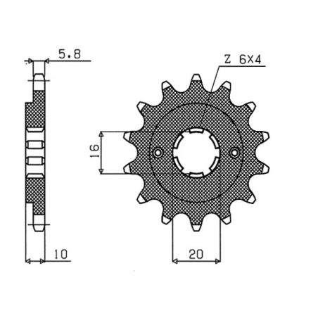S544620314 Pignone 520 CAGIVA Freccia C12 R 125 125 1989 1989 RICAMBI - SPARE PARTS