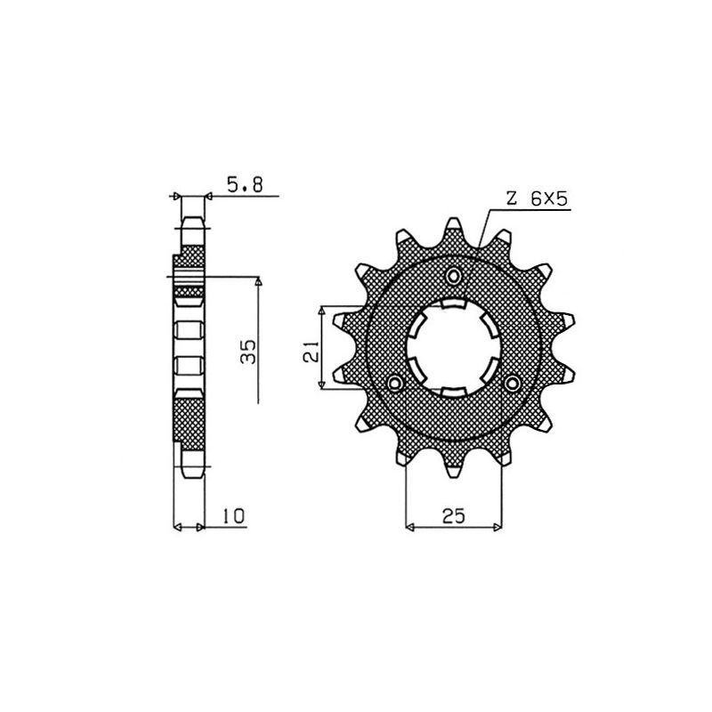 S542260015 Pignone 520 CAGIVA T4 - 500 450 1987 1990 RICAMBI - SPARE PARTS