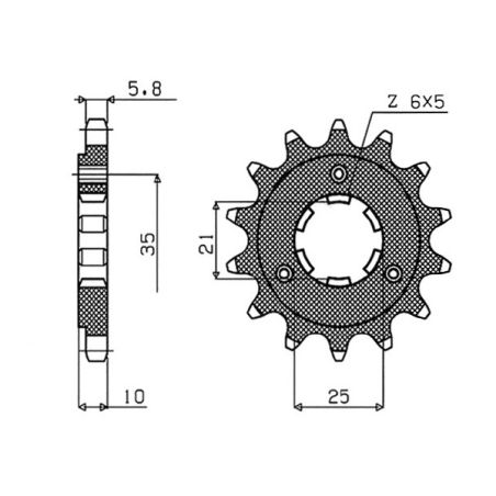 S542260015 Pignone 520 CAGIVA T4 - 500 450 1987 1990 RICAMBI - SPARE PARTS