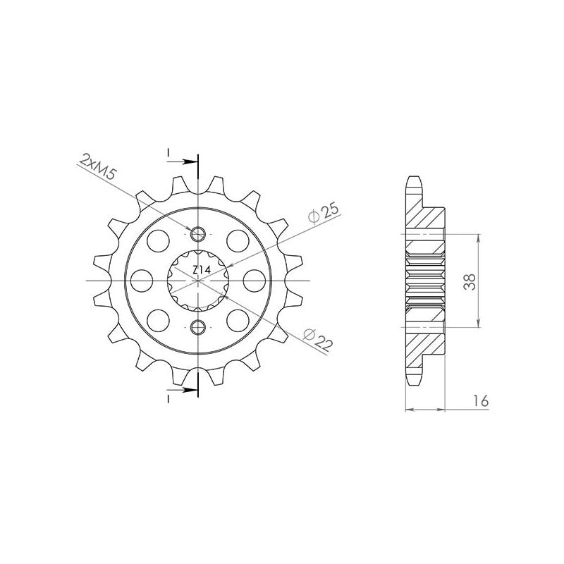 S545260815 Pignone 525 DUCATI Streetfighter 1098 /S 1098 2009 2013 RICAMBI - SPARE PARTS