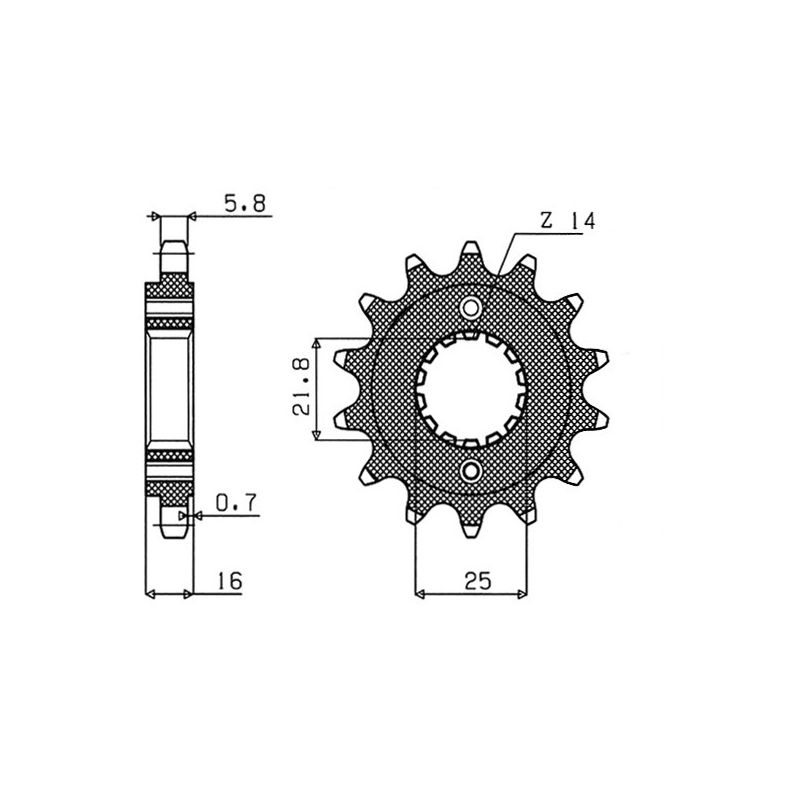 S545261015 Pignone 520 DUCATI SuperSport 950 / S 950 2021 2025 RICAMBI - SPARE PARTS