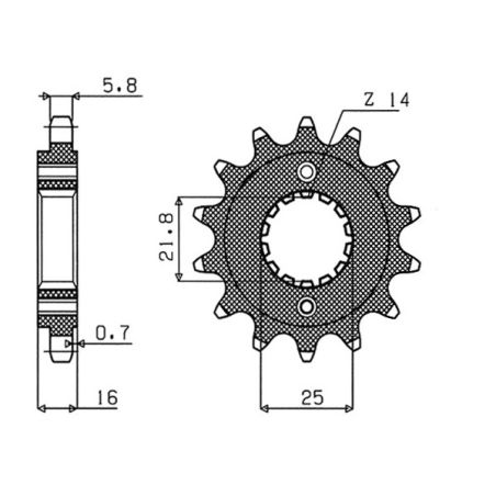 S545261015 Pignone 520 DUCATI SuperSport 950 / S 950 2021 2025 RICAMBI - SPARE PARTS