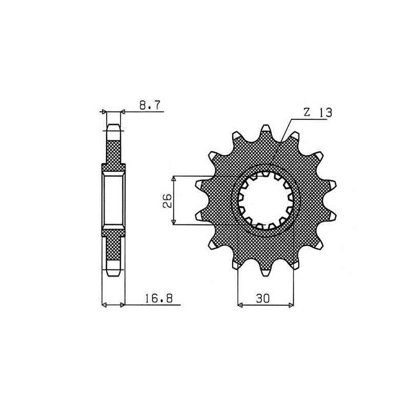 S542060316 Pignone 530 HONDA CBF 1000 1000 2006 2009 RICAMBI - SPARE PARTS