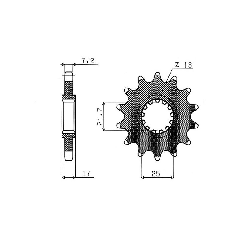 S542040515 Pignone 525 HONDA CBF 500 ABS 500 2004 2006 RICAMBI - SPARE PARTS