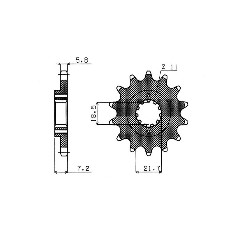 S542032014 Pignone 520 HONDA CRF 300 Rally 300 2021 2025 RICAMBI - SPARE PARTS