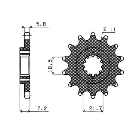 S542032014 Pignone 520 HONDA CRF 300 Rally 300 2021 2025 RICAMBI - SPARE PARTS