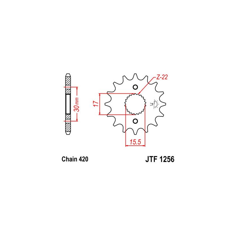 S542010514 Pignone 420 HONDA CRF 50 50 2004 2020 RICAMBI - SPARE PARTS