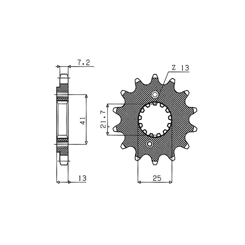 S542050715 Pignone 525 HONDA Transalp 600 600 1989 1999 RICAMBI - SPARE PARTS