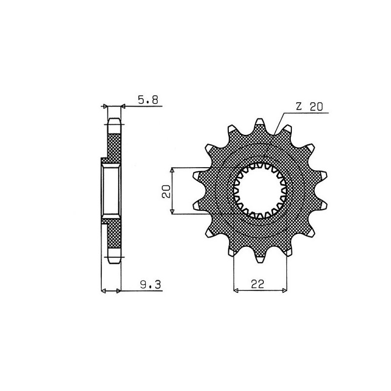 S542431113 Pignone 520 KAWASAKI KX 250 F 250 2006 2025 RICAMBI - SPARE PARTS