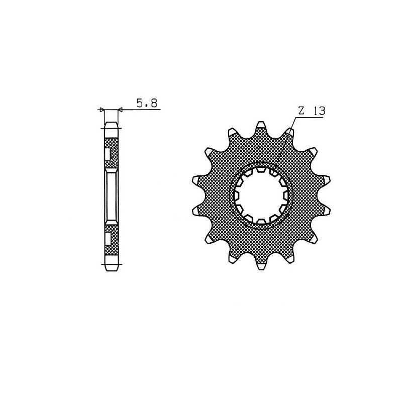 S542431213 Pignone 520 KAWASAKI KX 450 F 450 2006 2025 RICAMBI - SPARE PARTS