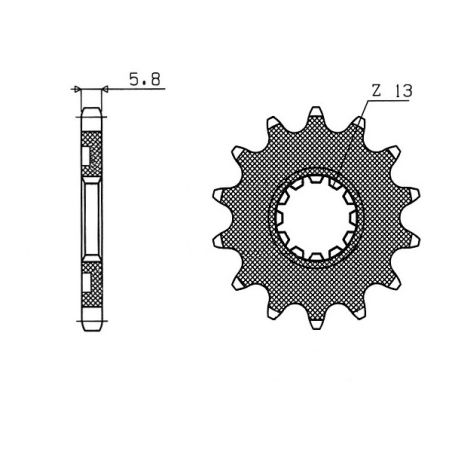 S542431213 Pignone 520 KAWASAKI KX 450 F 450 2006 2025 RICAMBI - SPARE PARTS
