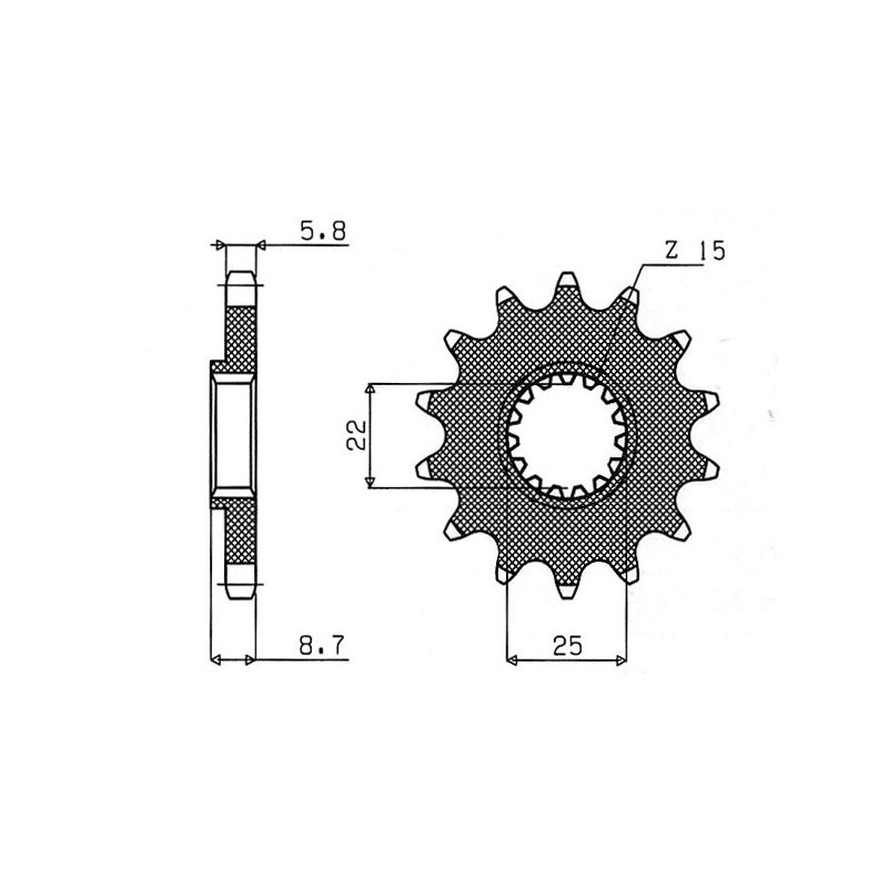 S547330114 Pignone 520 KTM EXC 300 (to 1999) 300 1995 1999 RICAMBI - SPARE PARTS