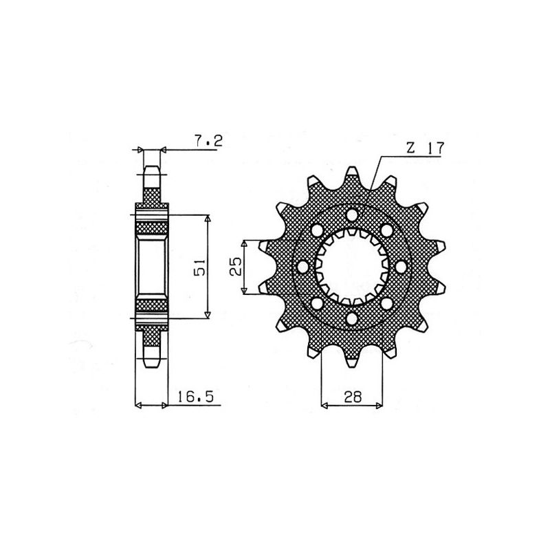 S547340017 Pignone 525 KTM Super Adventure 1290 1300 2015 2016 RICAMBI - SPARE PARTS