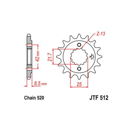 S542450117 Pignone 520 SUZUKI GSX-8R 800 2024 2024 RICAMBI - SPARE PARTS
