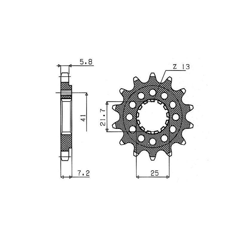 S542840417 Pignone 520 SUZUKI Katana 1000 2019 2024 RICAMBI - SPARE PARTS