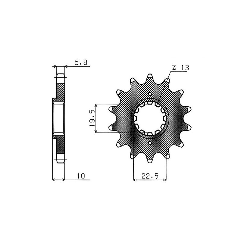 S542230313 Pignone 520 SUZUKI RM-Z 250 250 2003 2025 RICAMBI - SPARE PARTS