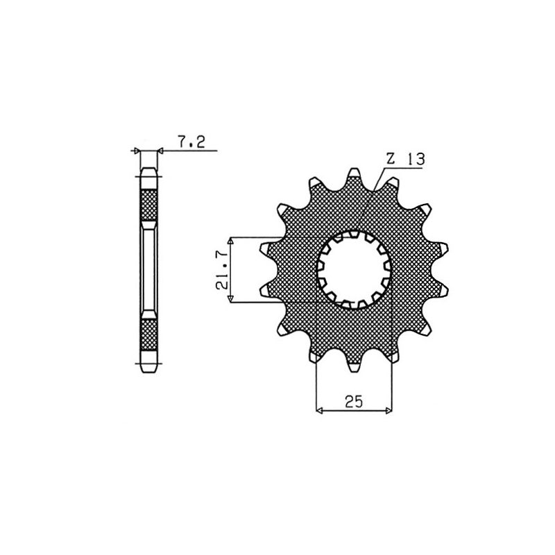 S542840115 Pignone 525 SUZUKI SV 650 S 650 1999 2010 RICAMBI - SPARE PARTS