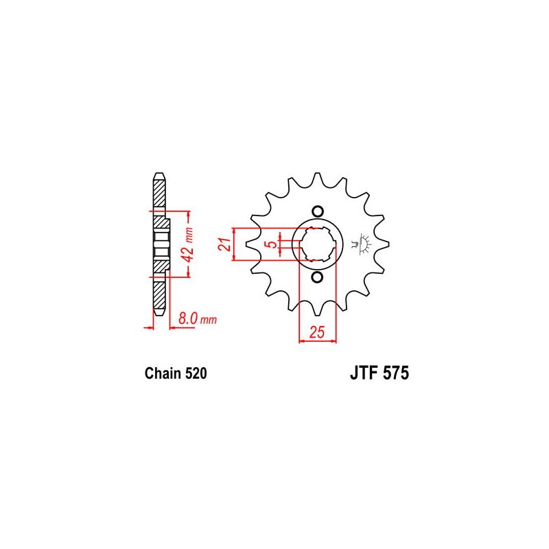 S542150215 Pignone 520 YAMAHA XT 400 400 1983 1984 RICAMBI - SPARE PARTS