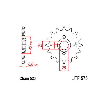 S542150215 Pignone 520 YAMAHA XT 400 400 1983 1984 RICAMBI - SPARE PARTS