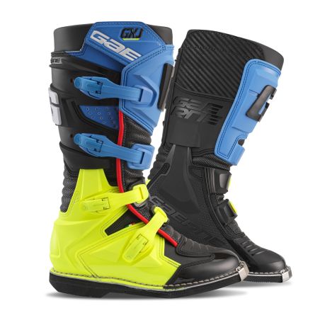 2169-013 Stivali Motocross GXJ BLACK/BLUE/FLUO YELLOW 8053435542036 GAERNE