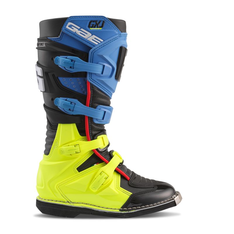 Stivali Motocross GXJ BLACK/BLUE/FLUO YELLOW