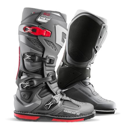 2262-007 Stivali Motocross SG22 ANTHRACITE/BLACK/RED 8059571997471 GAERNE
