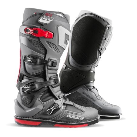 2262-007 Stivali Motocross SG22 ANTHRACITE/BLACK/RED 8059571997471 GAERNE