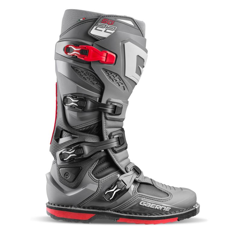 Stivali Motocross SG22 ANTHRACITE/BLACK/RED