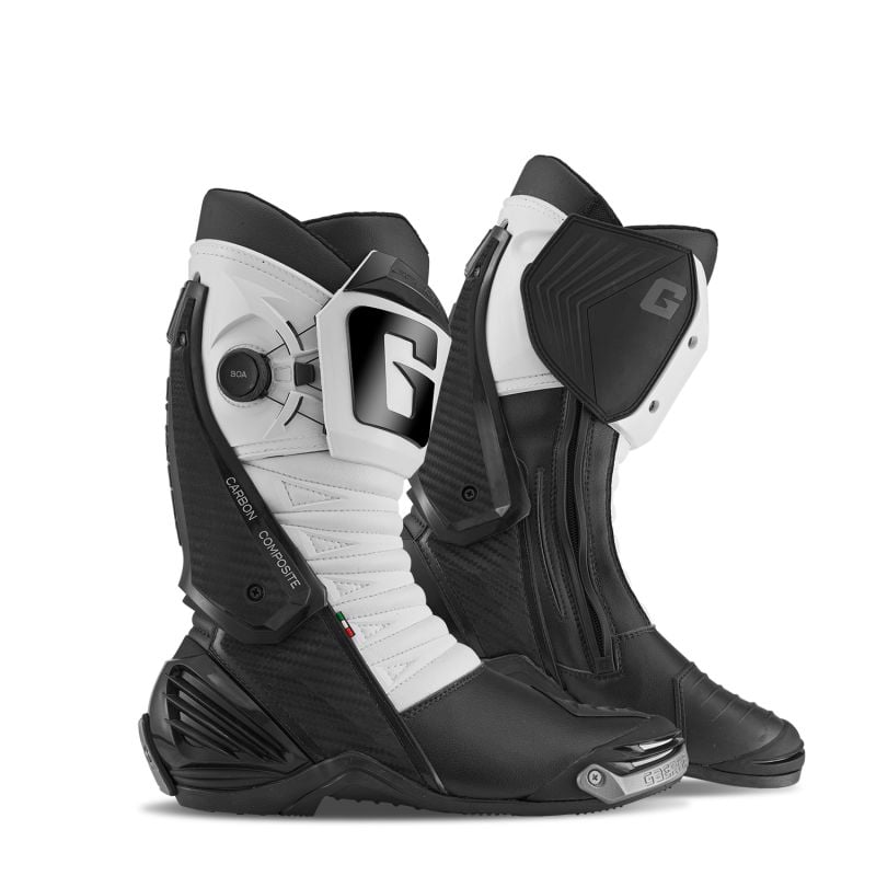 2460-014 Stivali Racing GP1 LS BLACK/WHITE 8053435543200 GAERNE