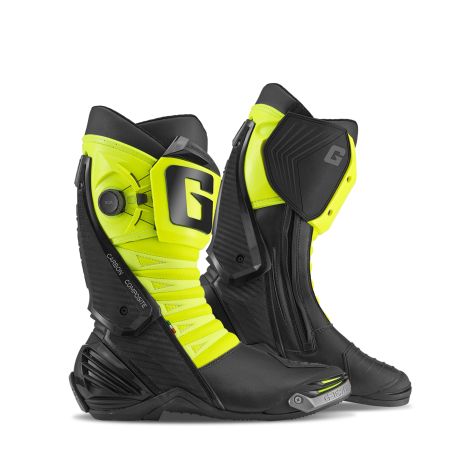 2460-019 Stivali Racing GP1 LS BLACK/FLUO YELLOW 8053435543323 GAERNE