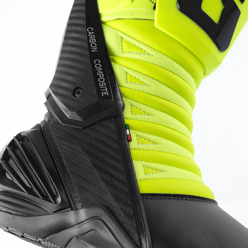 Stivali Racing GP1 LS BLACK/FLUO YELLOW
