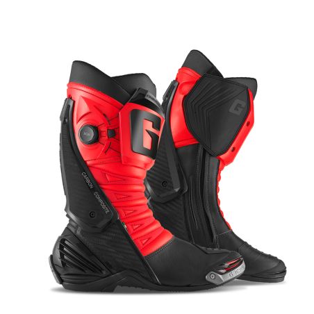 2460-025 Stivali Racing GP1 LS BLACK/FLUO RED 8053435543446 GAERNE