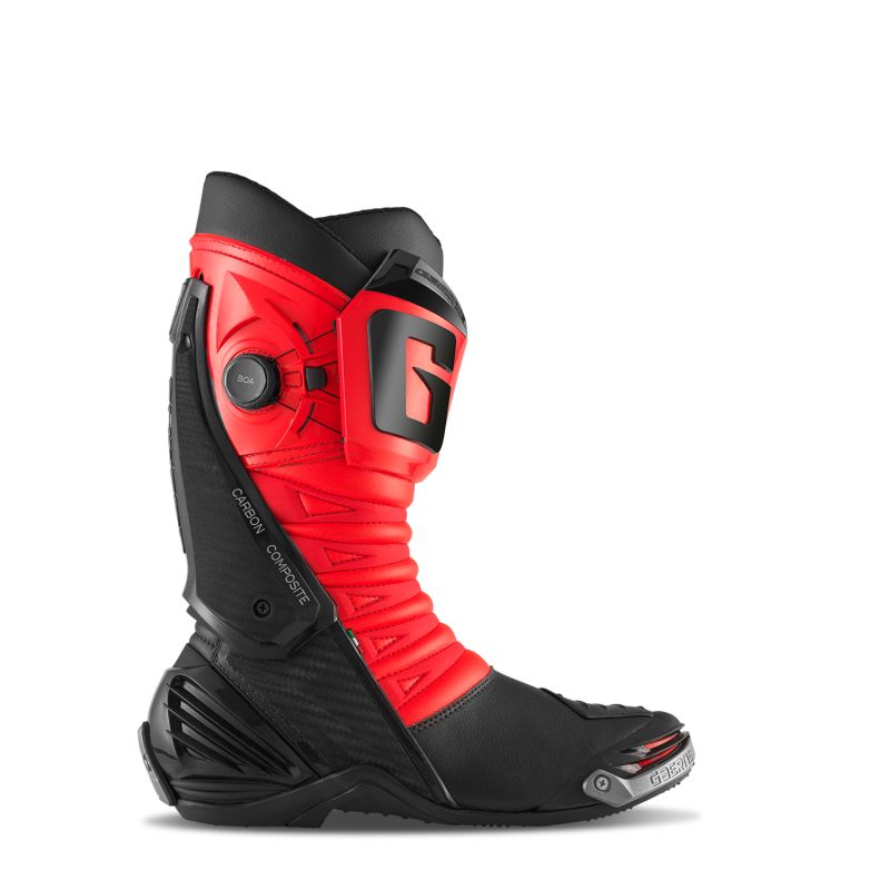 Stivali Racing GP1 LS BLACK/FLUO RED