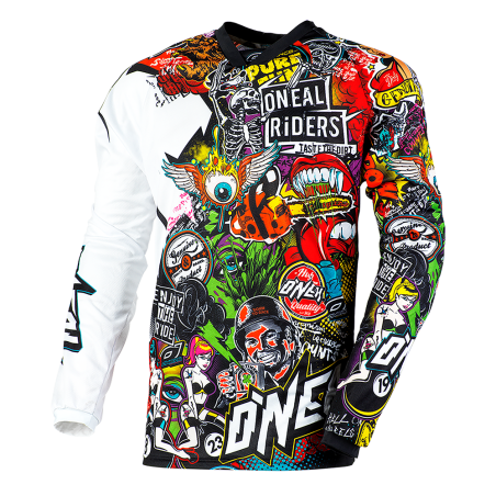 0023C-102 Maglia MAYHEM CRANK nera/multicolore S