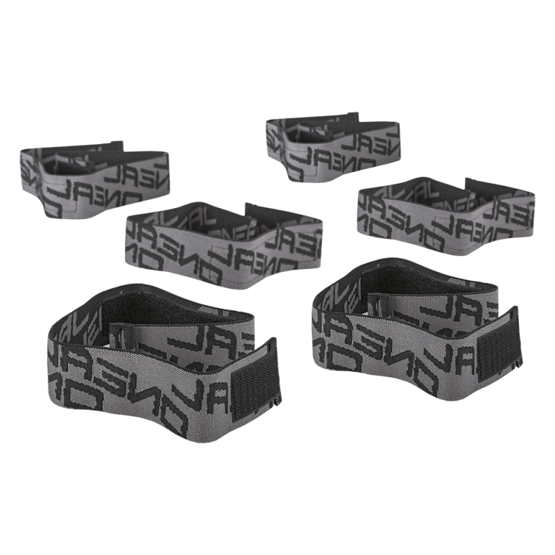 0256E-100 Set di cinghie elastiche di ricambio per ginocchiere per pistola a pompa nere (set per 1 p