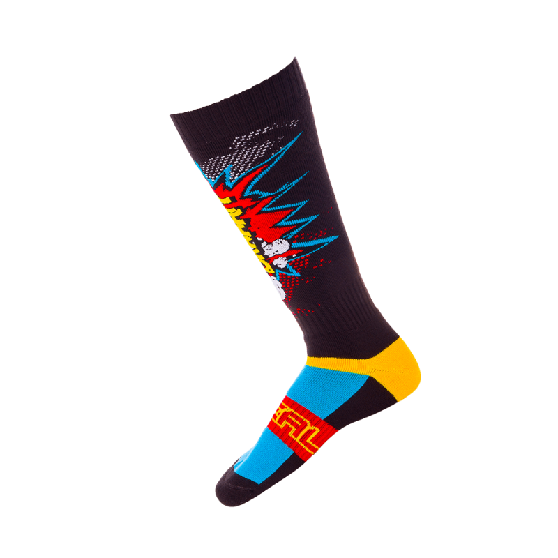 0356U-113 Calzino PRO MX BRAAAPP nero/multicolore (taglia unica)
