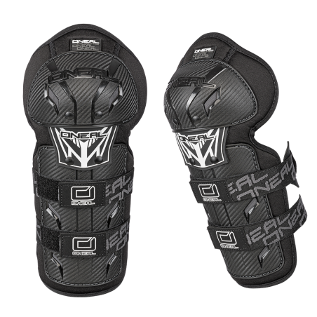 0251-322 Ginocchiera PRO III Carbon Look Youth nera