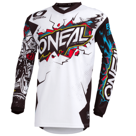002E-92S Maglia da ragazzo ELEMENT VILLAIN bianca S