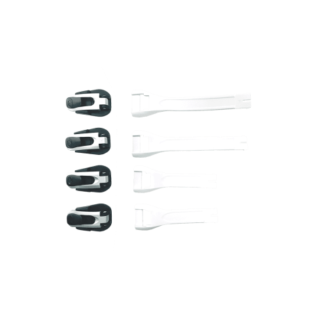 0333-904 RMX Boot - Kit completo fibbia/cinturino bianco/argento