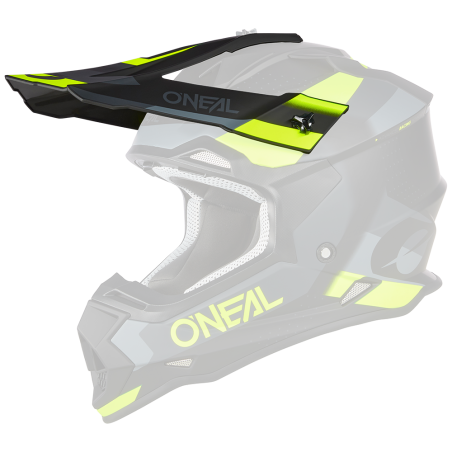 0200-140 Casco Visor 2SRS SPYDE nero/grigio/giallo neon